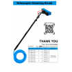 7M Extendable Water Fed Pole Brush – 2 Heads – Caravan, Glass & Solar Cleaner