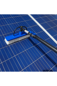 7M Extendable Water Fed Pole Brush – 2 Heads – Caravan, Glass & Solar Cleaner