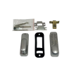 PUSH BUTTON on 1 SIDE - SECURITY LOCK - Black or Silver or White locks
