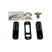 PUSH BUTTON on both sides SECURITY LOCK Black or White or Silver locks