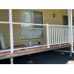 White Balustrade - Vertical Hand Rails PER SQM - Cut to SIZE - You DIY aluminium Ladies Waist Style