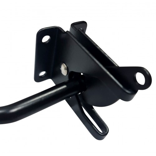 thumbnail image 2 of Heavy Duty Double Gate Latch With Padlock Hole - Adjustable Barn Door Lock For Wooden Fences 2 of 9