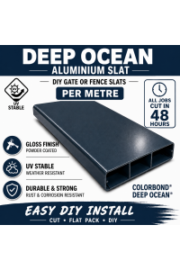 Screen Slat PER METRE Deep Ocean Blue 1m