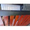 2500mm Hinged Side Gate - 1820h with Locks - Black - Braced - Welded Choice of 8 slat colours