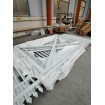 2500mm Hinged Side Gate - 1820h with Locks - Black - Braced - Welded Choice of 8 slat colours