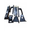2500mm Hinged Side Gate - 1820h with Locks - Black - Braced - Welded Choice of 8 slat colours