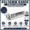 40mm blade Slats BULK 5.5m - 3 x Colours - 2 Internal walls