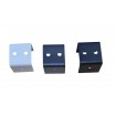 White 40x40mm Saddle Bracket - 12-Pack Used for FRONT FACING 40mm rails on Batten Fences