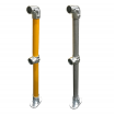 10x 48mm Silver Bracket Rectangle Foot/Flange Connector Balustrade Handrail Fitting Clamp