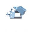50x50 Brackets suitable for 50x50mm Box Tube WHITE 8-PACK - Delivered