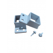 50x50 Brackets suitable for 50x50mm Box Tube WHITE 8-PACK - Delivered