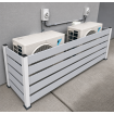 Air Conditioning Screens - Custom Size - 3 sided - 8 Slat Colours - Hide that Eyesaw