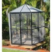White or Black Large Bird Aviary PICKUP Pet Cage Mesh Door Entry Aluminium light weight