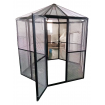 White or Black Large Bird Aviary PICKUP Pet Cage Mesh Door Entry Aluminium light weight