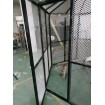 White or Black Large Bird Aviary PICKUP Pet Cage Mesh Door Entry Aluminium light weight