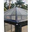 White or Black Large Bird Aviary PICKUP Pet Cage Mesh Door Entry Aluminium light weight