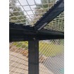 White or Black Large Bird Aviary PICKUP Pet Cage Mesh Door Entry Aluminium light weight