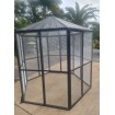 White or Black Large Bird Aviary PICKUP Pet Cage Mesh Door Entry Aluminium light weight
