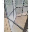 White or Black Large Bird Aviary PICKUP Pet Cage Mesh Door Entry Aluminium light weight
