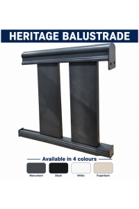 Balustrade - Vertical Hand Rails PER SQM - Cut to SIZE - You DIY aluminium Ladies Waist Style