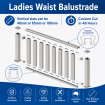 Ladies Waist - Paperbark Cream - Heritage Style - Hand Rails - PER SQM - Cut to SIZE - You DIY aluminium Ladies Waist Style