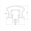 Ladies Waist Curved Balustrade - 3 Colours - Top brackets - Heritage