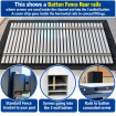 Modern 40mm BATTEN Fences- White Dark - Grey - Black -Custom Sizes SQM Guide