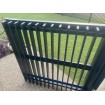 Blade Gates in Monument Dark Grey Contemporary High End Look Custom Sizes