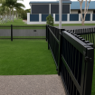 Blade Fencing Fin Style - Contemporary and all Custom Sizes
