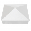White Post Cap 76x76mm Pyramid cap - Aluminium Caps