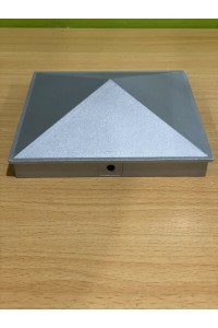 Raw unpainted Silver Post Cap 100x100mm Pyramid cap - Aluminium Caps
