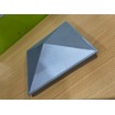 Raw unpainted Silver Post Cap 76x76mm Pyramid cap - Aluminium Caps