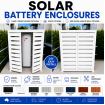 Free Standing Battery Enclosures - Slatted  - Aluminum - 8 Colours - See SQM Guide