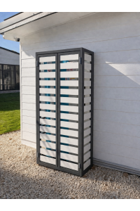 Solar Battery Covers -Suits GoodWe  Slatted - Aluminum - Dual Colours - See SQM Guide