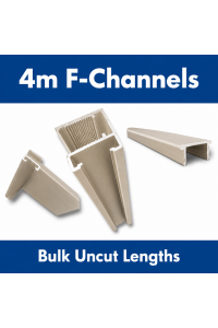 F Channel - 4m slat holder End Concealer 8 colours