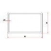 80X50 WHITE Rails for Vertical Slat Fence - Sold per 5.4m length
