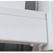 80X50 WHITE Rails for Vertical Slat Fence - Sold per 5.4m length