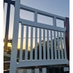 Classic Black or Monument Balcony Panels with 38mm Slats & 2 Verticals - DIY Kits