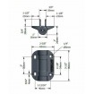 Safetech Hardware Adjustable Hinge Self Closing - "Pair" Swing Gate SHG90L