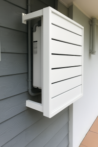 White Solar Inverter Cover - Wall Mounted - Custom Size -  DIY kits