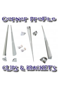 LED Strip Housing - Aluminium Light Channel - Corner - 4m