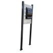 Letterbox Pillars Slat Screen Mail Box Stand with letterbox included