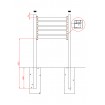 Letterbox Pillars Slat Screen Mail Box Stand with letterbox included