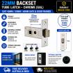 PUSH BUTTON on 1 SIDE - SECURITY LOCK - Black locks