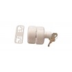 Magnetic Gate Lock Side Pull - Moulded Plastic locks for Gates Keys - BLACK or WHITE