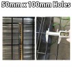 Weld Mesh Fence Arc 1300Hx2930mmW Black Fencing weldmesh Security Pet 