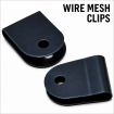 Wire Mesh Clip x100 - Fencing U Clip BLACK Stainless clips