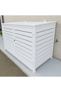 Pool Filter Pump Enclosure -White SQM wall rate Example