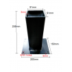 100mm Post bases - Delivered - Fits inside 100mm posts - Black or White Base