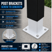 Post base Holder Delivered - fits inside 76mm posts Bases **6 Colours**